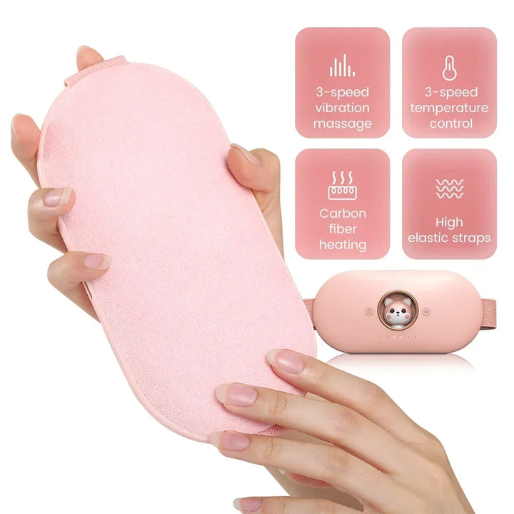 Heater and massager for menstrual pain