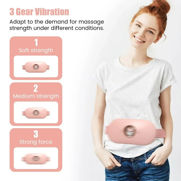 Heater and massager for menstrual pain