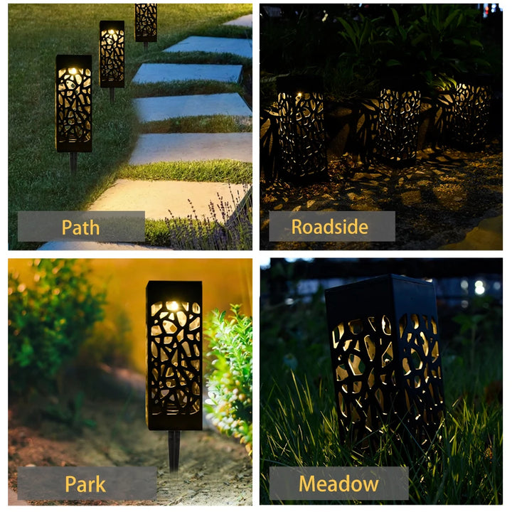 Garden Lights powered by solar panels